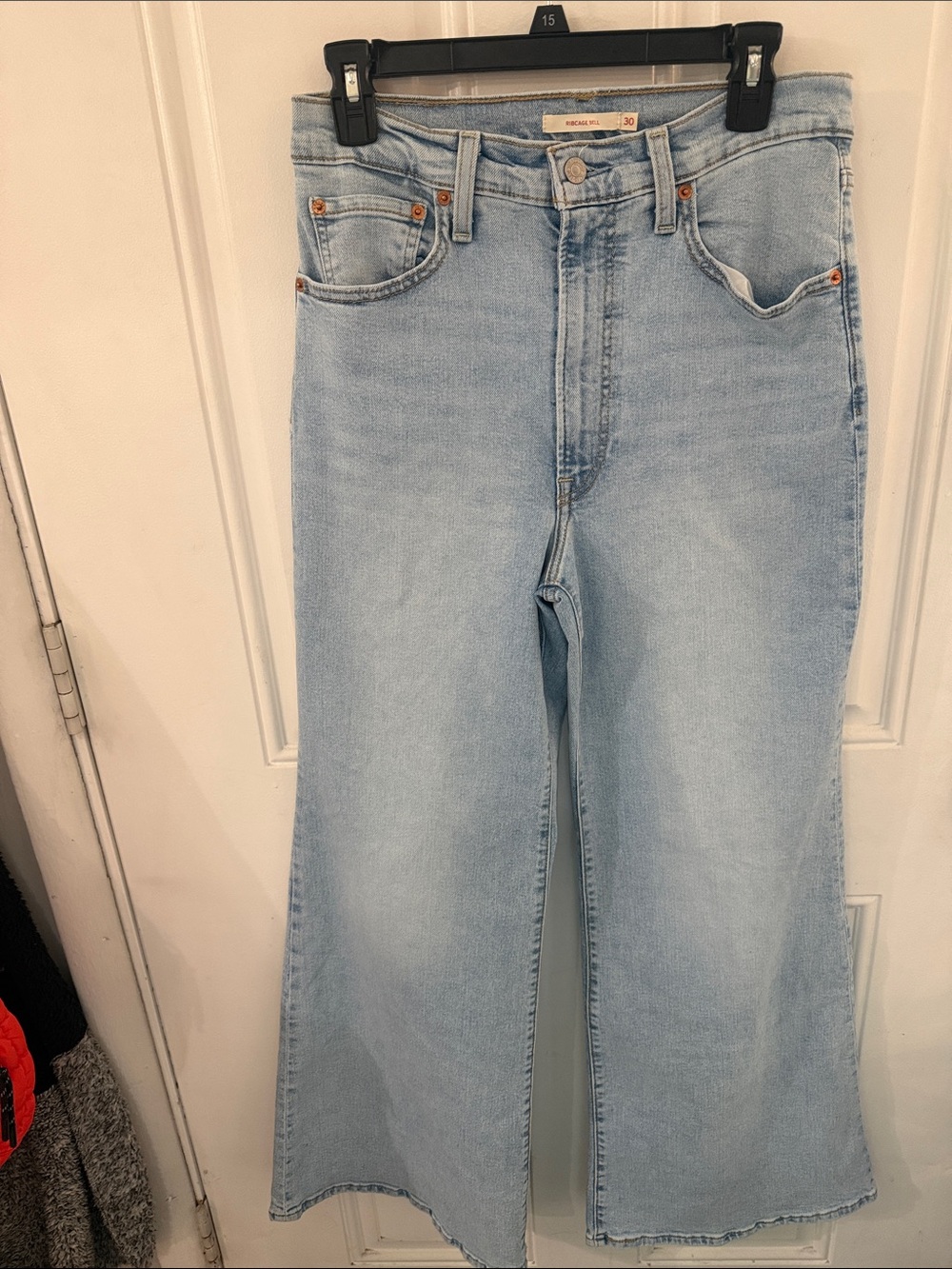Levi's Light Blue High-Rise Wide Leg Jeans